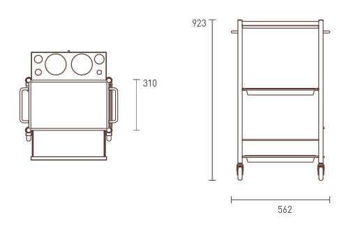 D-Galley Trolley dimensions