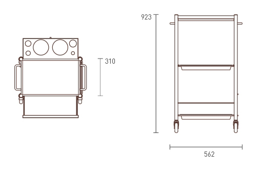 D-Galley Trolley dimensions