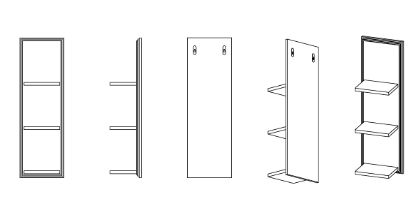 Dion Shelf dimensions