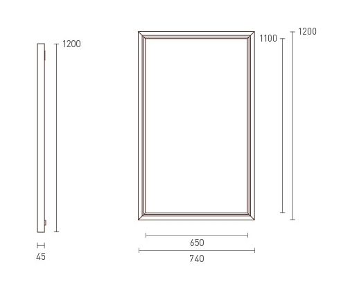 Grandeur Mirror dimensions